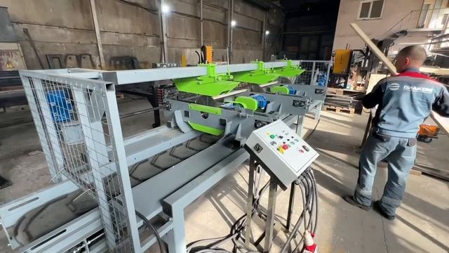 Торцовочный станок проходного типа ТДП3-400 ДИАКОМ смотреть онлайн
