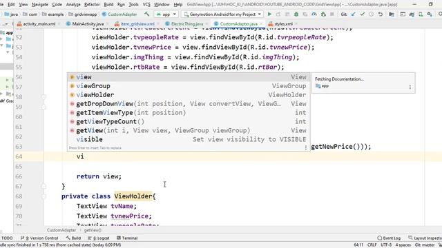 Lession 12: Custom Adapter for GridView Android X-Part 03 Finished смотреть онлайн
