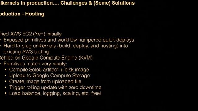 10 Baby steps to unikernels in production смотреть онлайн