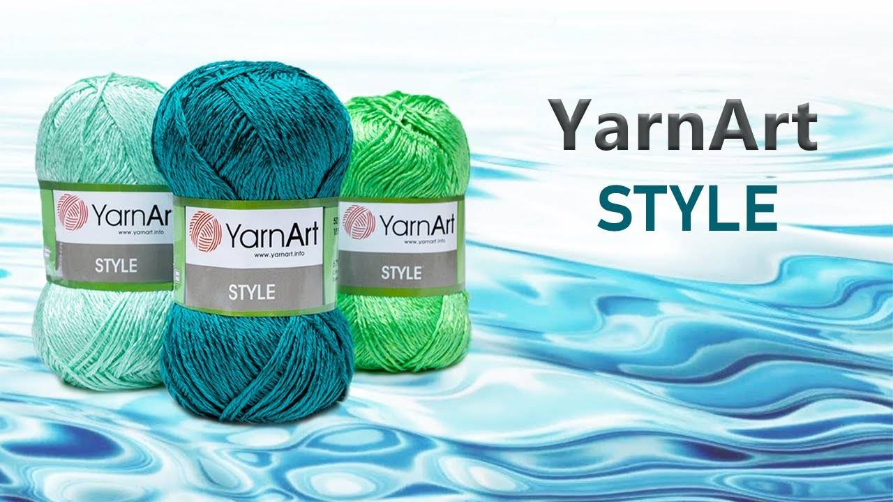 Обзор пряжи Style YarnArt. Хлопок с вискозой (360p)