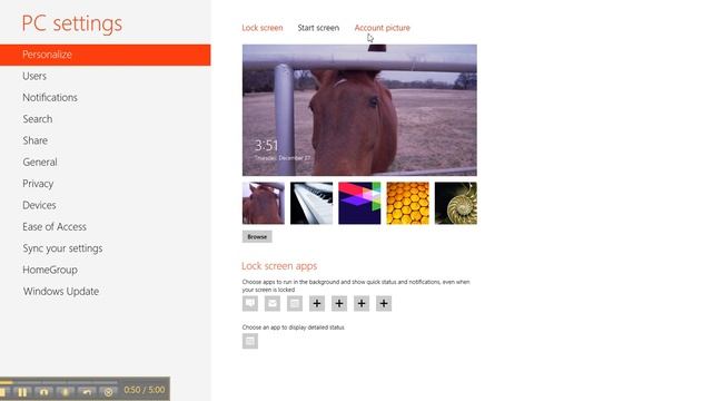 Windows 8-Change Lock Screen Picture OR Disable Lock Screen смотреть онлайн