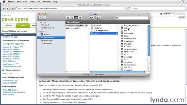 Android app Development : Installing the SDK tools on a Mac for Android app Development смотреть онлайн