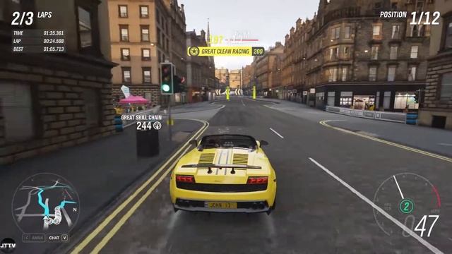 Forza Horizon 4 - 2012 Lamborghini Gallardo Spyder - Princes Street Gardens Circuit Race | Gameplay смотреть онлайн