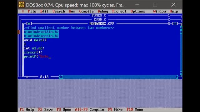 PROGRAMMING USING C CLASS-31 (Using if else statement WAP to find the smallest number between 2 no. смотреть онлайн