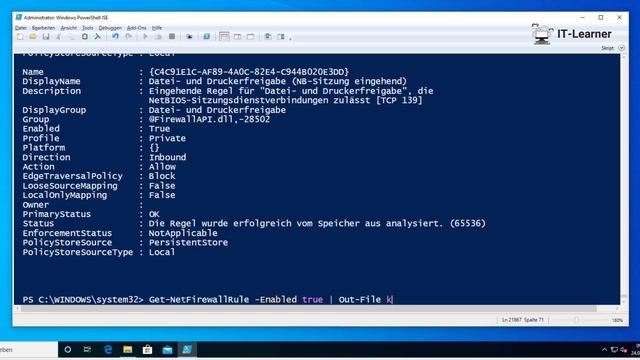 Windows Firewall mit der PowerShell konfigurieren смотреть онлайн