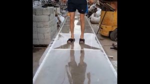 Испытание монолитного ПЭТ листа