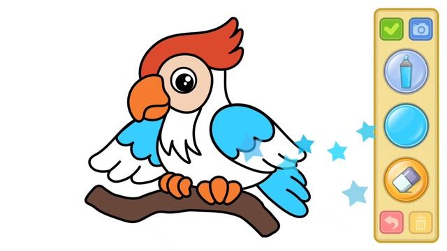 Bimi Boo | Coloring the Flying Painting - Game for kids Android смотреть онлайн