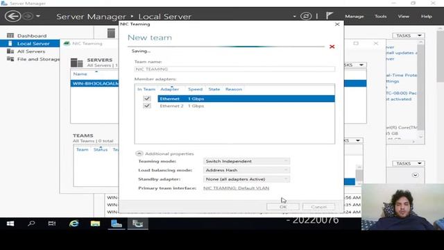 Configurar NIC TEAMING en Windows Server 2019 смотреть онлайн
