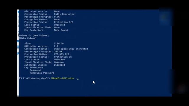How to disable the bitlocker using powershell in tamil смотреть онлайн