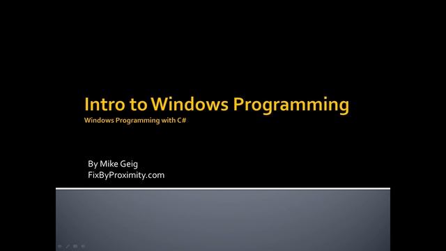 Windows Programming Part 5.0: Basic Controls and Form Layout смотреть онлайн