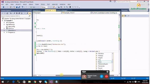 Sử dụng control ListView trong WindowForm C# смотреть онлайн