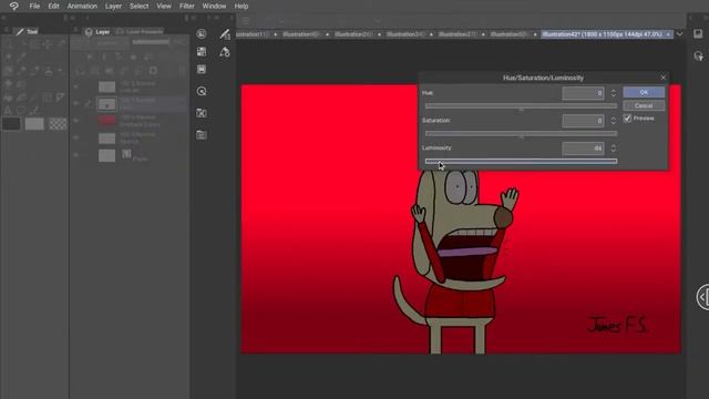 Turning my character Sparky into a silhouette (Clip Studio Paint) смотреть онлайн