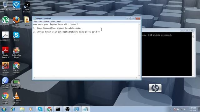 How to turn your laptop into wifi router смотреть онлайн