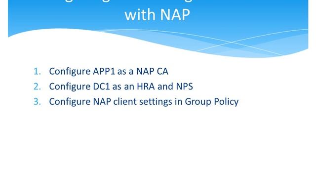 "Test Lab Guide: Demonstrate DirectAccess with Network Access Protection (NAP)" document смотреть онлайн