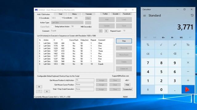 Loop Auto Mouse Click Script смотреть онлайн
