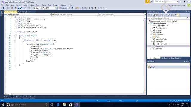 Asp net Core MVC 4 - Creating web project and project structure part 1 смотреть онлайн