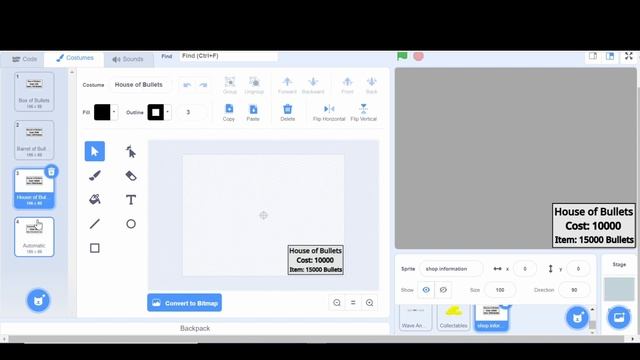 Make a Shooter Game on Scratch!! PART 21 - SHOP BULLETS смотреть онлайн