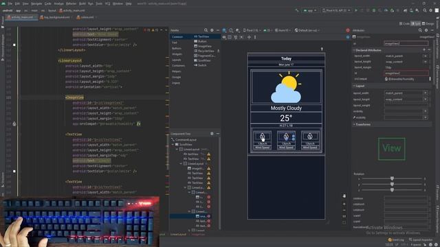 ASMR Programming - Weather App Android Ui Design - No Talking смотреть онлайн