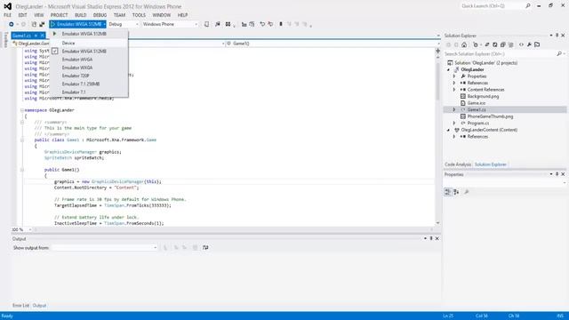 Windows Phone 8 Xna game Tutorial Part 1 Setup смотреть онлайн