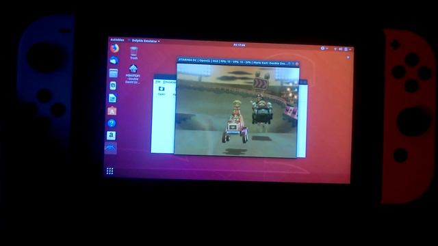 Dolphin (Mario Kart Double Dash) on Nintendo Switch - Linux (15fps for now) смотреть онлайн