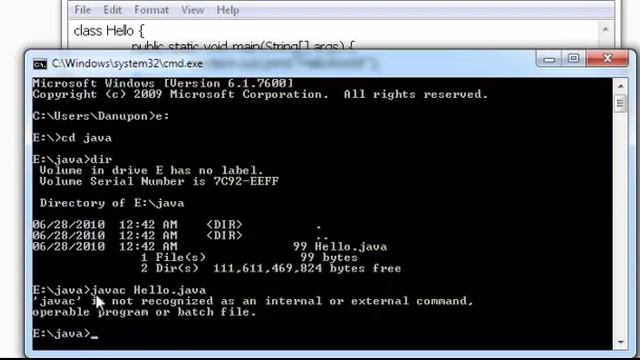 เริ่มต้นเขียนโปรแกรม Java ด้วย Notepad смотреть онлайн