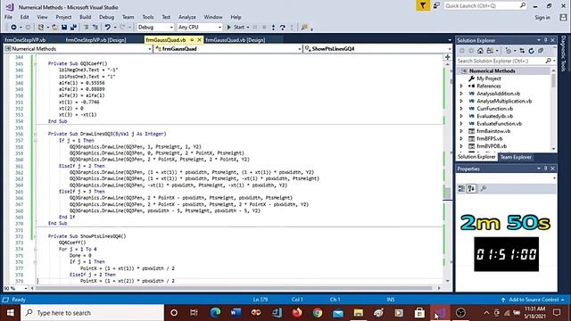 L20: Numerical Integration, Gaussian Quadrature, 2, 3, 4 - Point, Download VB Source Codes смотреть онлайн