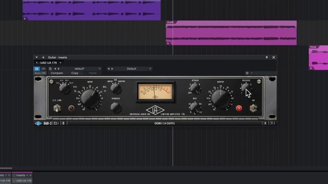 UAD UA176 Tube Compressor plugin sound test смотреть онлайн