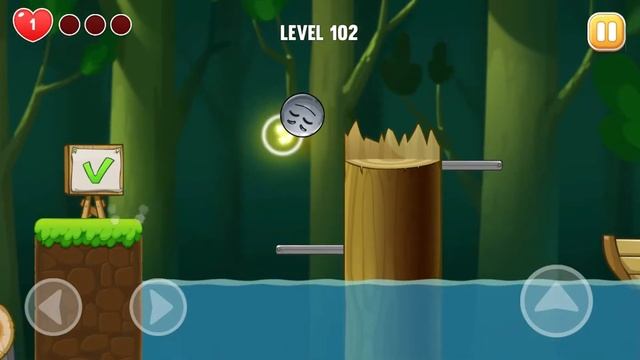 Bounce Ball Adventure Android & ios Mobile Game Red Ball Level 102 смотреть онлайн