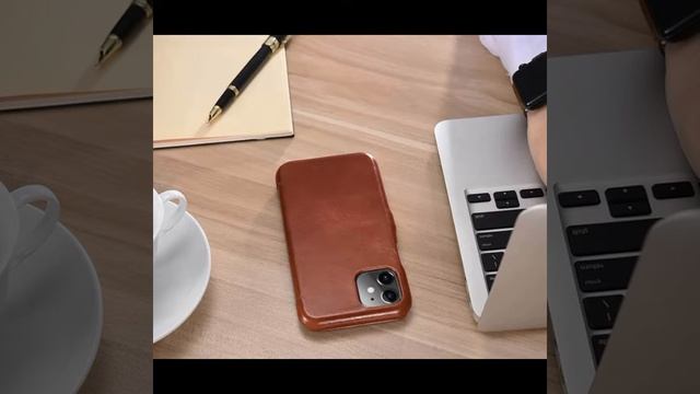 ICARER IPhone 11 Genuine Leather Case смотреть онлайн