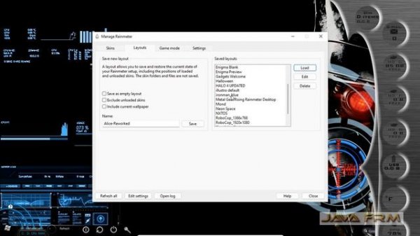 How to switch between Rainmeter Skins on Windows 11 - How to change the Rainmeter Skins