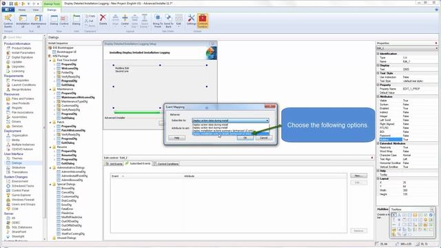 Display installation log on Progress dialog смотреть онлайн