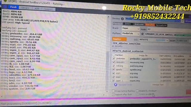 Oppo f7 128gb hang on logo fix solution password pin frp remove Done by Rocky Mobile Tech смотреть онлайн