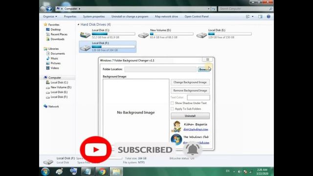 how to change folder background in windows 7 смотреть онлайн