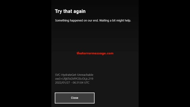 SVC-HydrateGet-Uncreachable (Xbox) смотреть онлайн