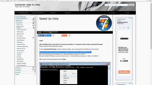 How To Speed Up Windows Computer Or Laptop Response Time From CMD (Command Prompt) смотреть онлайн