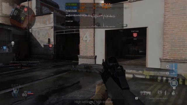 Call of Duty: Modern Warfare ᴮᴱᵀᴬ | i7-6700 + GTX 1060 6GB [High/Normal settings] [1080p DX12] смотреть онлайн
