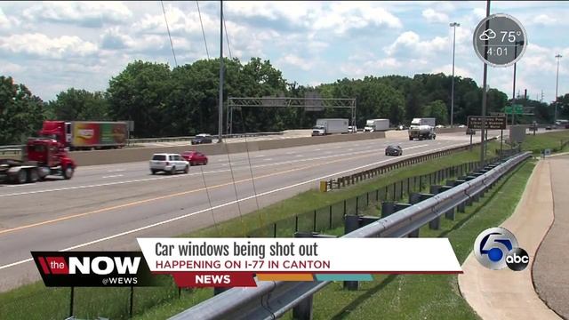 Windows shattering as people are driving on 77 in Canton смотреть онлайн