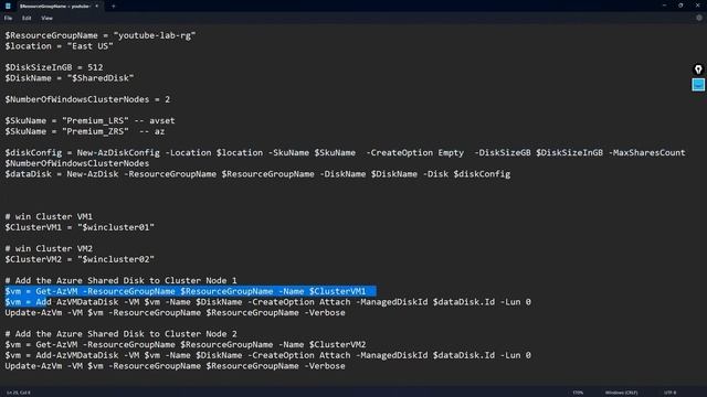 Windows Server 2016 failover cluster setup with Azure shared disk смотреть онлайн