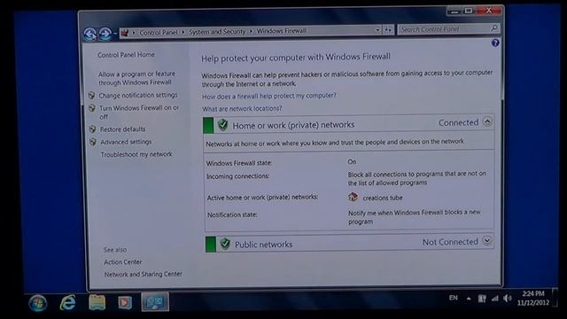 Windows 7 - The windows firewall смотреть онлайн