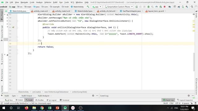 Android studio Dialog hỏi trước khi xóa смотреть онлайн