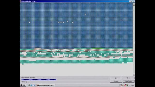 Windows 98 Disk Defrag [Real Hardware Fan and Disk sound] смотреть онлайн
