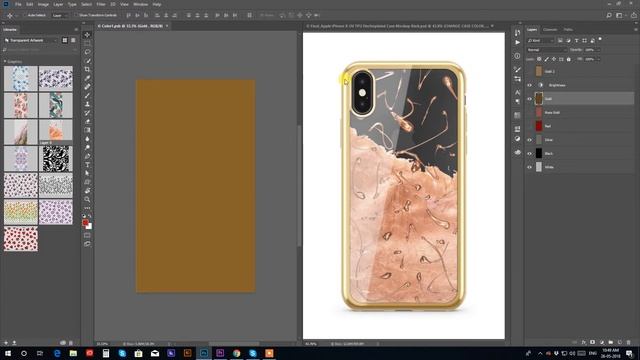 How to edit UV Electroplated Case Design Mockup PSD | VecRas смотреть онлайн