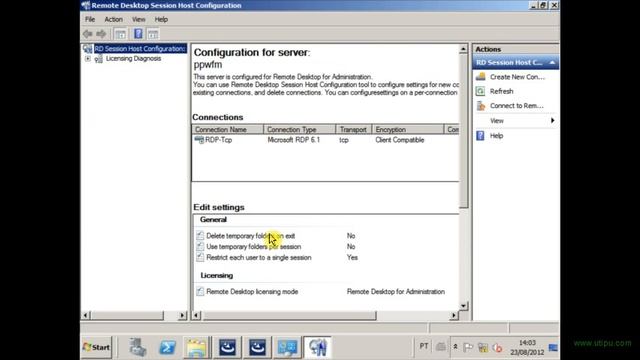 Remote Desktop Session Host Configuration смотреть онлайн