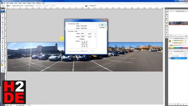 Photoshop Tutorial - Canvas Size Tool How To Basics Resize an Image смотреть онлайн