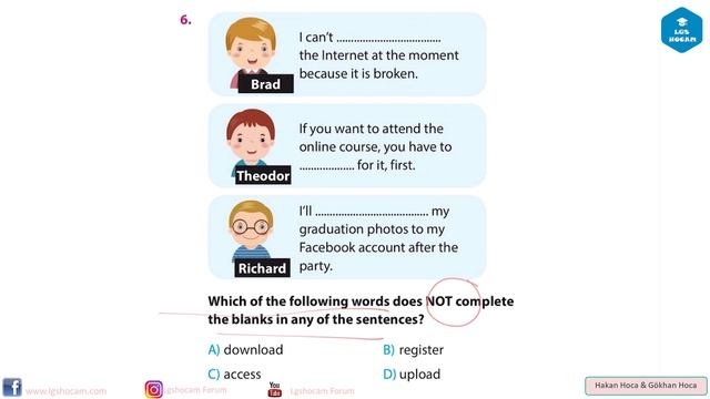 8. Sınıf 5. Ünite İngilizce Denemesi (The Internet) - Ahead with English desteğiyle -PDF yorumlarda смотреть онлайн