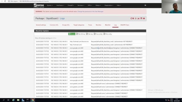 PFsense - SquidGuard: Bloqueando tudo e permitindo apenas algumas URLs смотреть онлайн