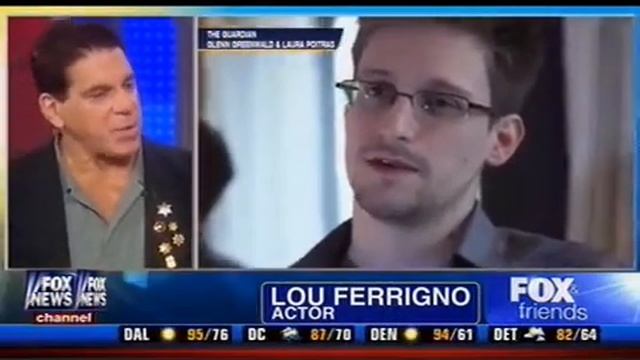 NSA Leaker Snowden Hero Or Villain? 'Incredible Hulk' Lou Ferrigno Weighs in on Fox & Friends смотреть онлайн