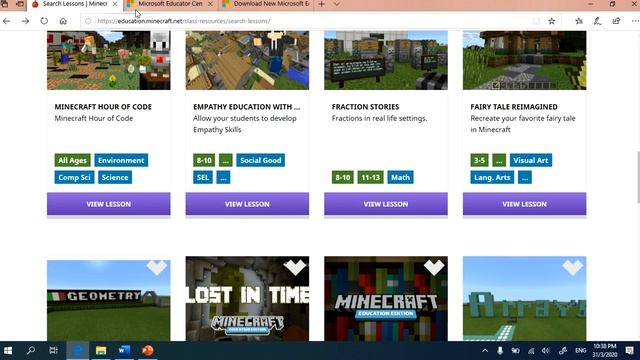 Website Minecraft Education Edition, Microsoft Educator Centre & Microsoft Edge simple overview. смотреть онлайн