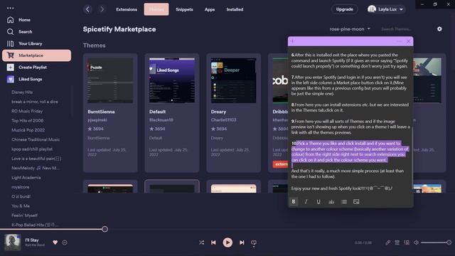 Make Spotify look ✨glamorous ✨(easy way). смотреть онлайн