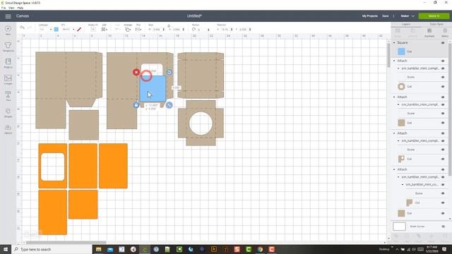 Cricut Design Space How to size a clear window piece for a box opening смотреть онлайн
